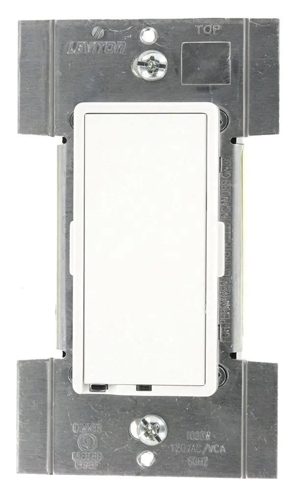 White 1000W Light Almond Pass /& Seymour Dimmer Single Pole 3 way Ivory
