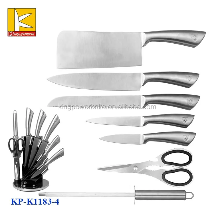 inox color kitchen knife set in gift package kitchen cooking knife