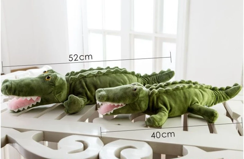 Dorimytrader quality soft animal crocodile plush doll stuffed lovely cartoon cotton alligator toy baby sleeping pillow cushion 52cm DY61885 (7)