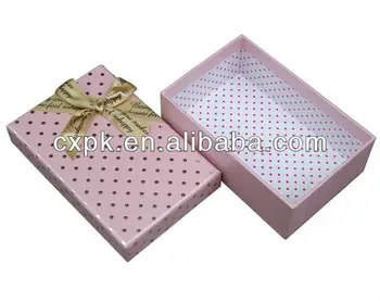 Supply New Style Top Qualify Rectangle Pink Lid And Bottom Gift