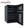 double zone thermoelectric wine dispenser fridge