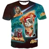 Custom 3d T Shirt Cat Pattern Tshirt 2019 Hot Product Crew Neck Distressed 96g Cotton T Shirt,Tee Shirts Custom Print