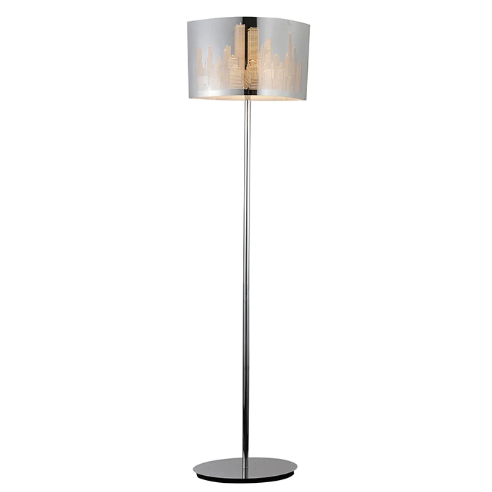 Modern Chrome Skyscrape Image Fancy Floor Lamp For Office
