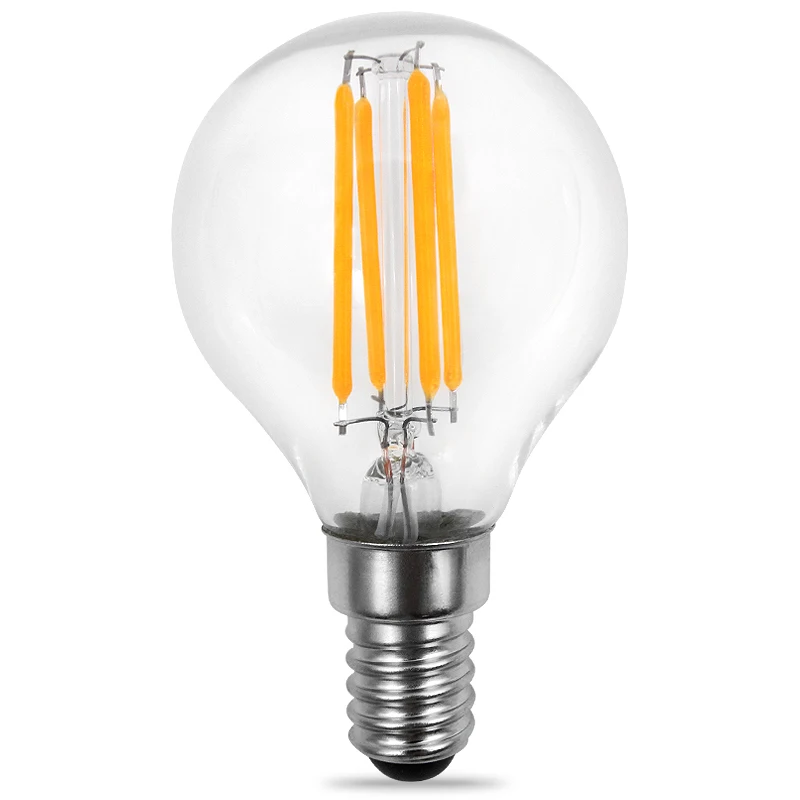 Led Filament Lamp E12 E14 2W 4W Dimmable G45 Led Light Bulb 2700K G45