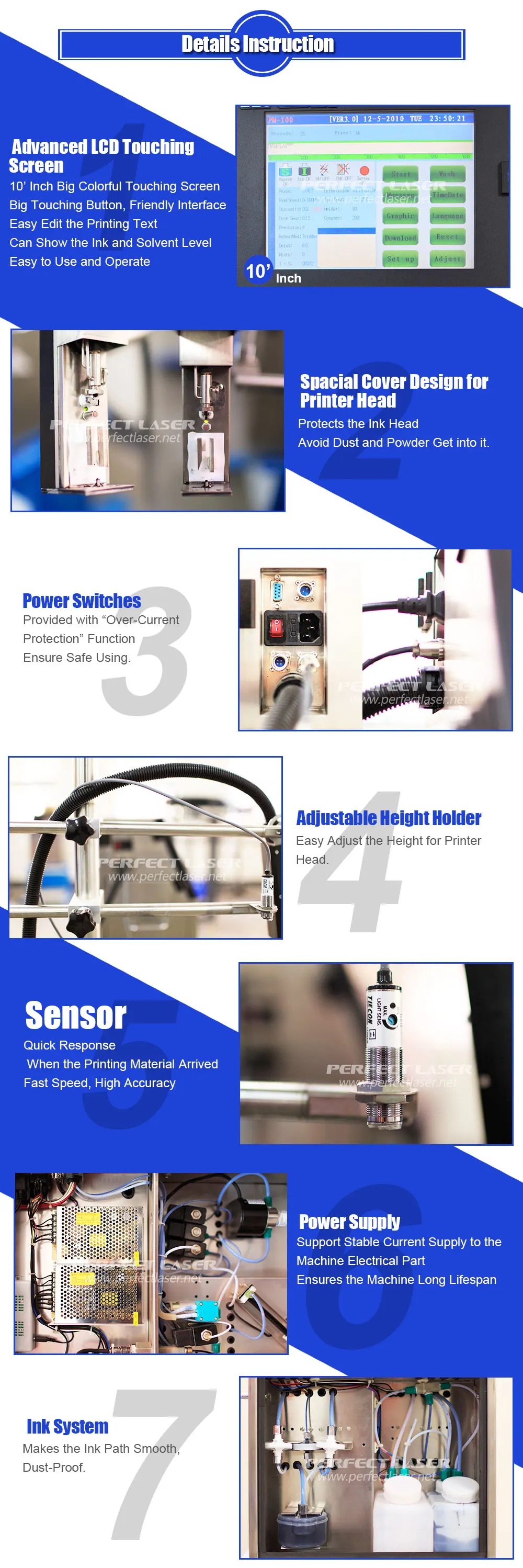High Efficiency Automatic Industrial Cij Inkjet Printer Faith Date Qr
