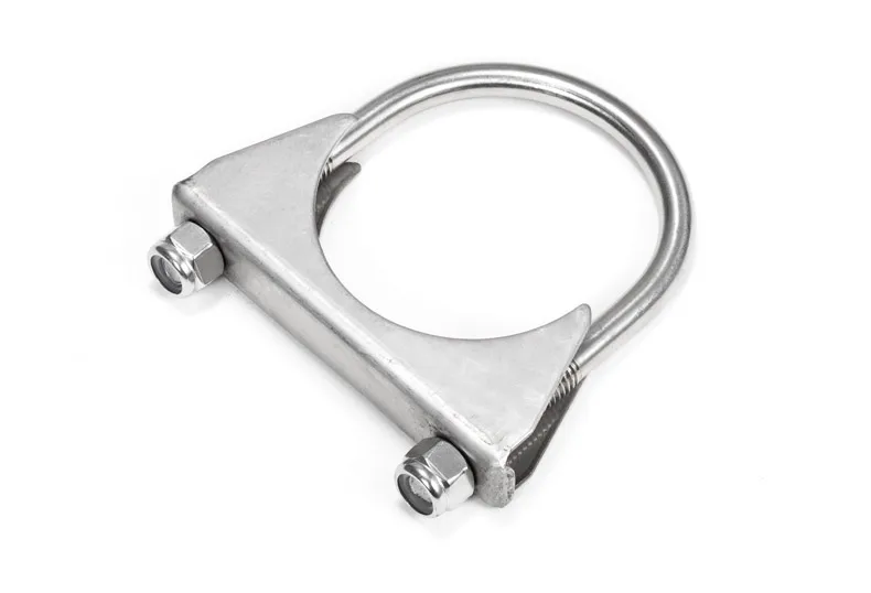 Factory Wholesale Car Exhaust Clamp Welding Stainless Steel Double Bolt