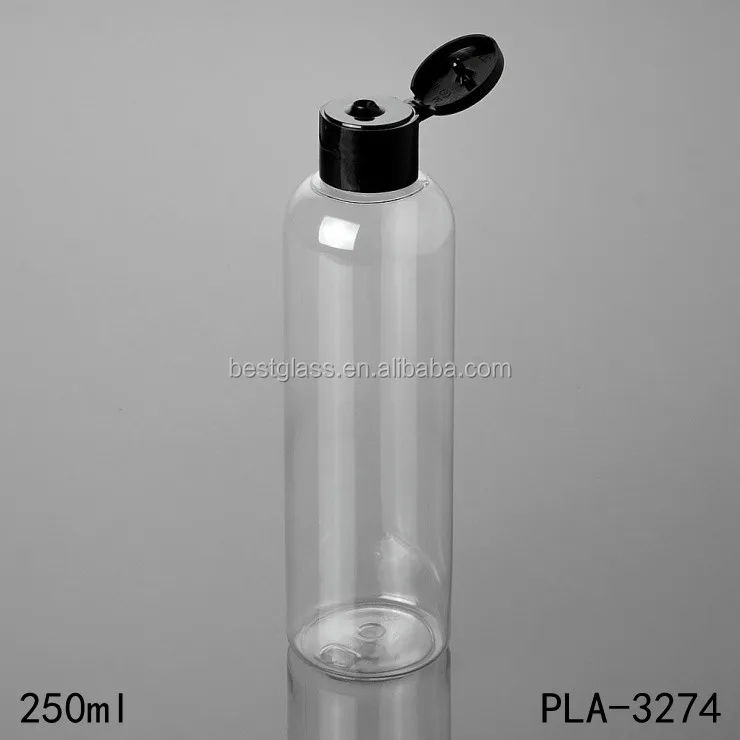 plastic bottles with flip top caps