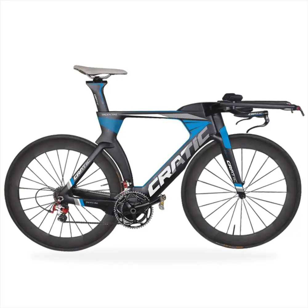 blue triathlon bikes