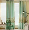 peak green woven blackout curtain for living room