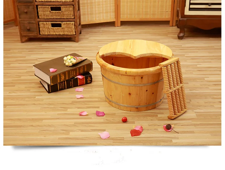 Foot Massage Spa Wooden Foot Bath Bucket Buy Wooden Foot Bath Bucket