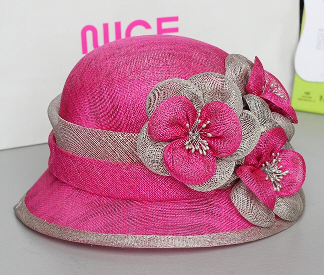 Sinamay Wedding Hats Fashion Wedding Dress Hats Hand Made Organza Usage