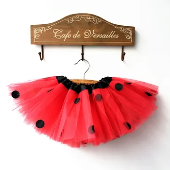 red polka dot tutu skirt