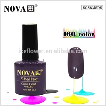 NOVA nail gel polish 6pcs soak off 160 colors gel lacquer UV LED Long lasting Top