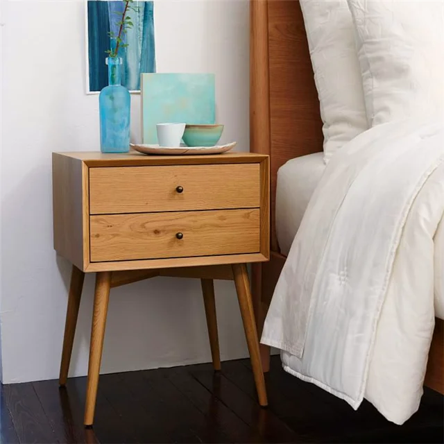 modern nightstand designer nightstand oak wood nightstand
