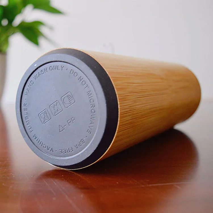 Classic Bamboo Shell Glass Inner Thermos Vacuum Cup Flask Buy Glass