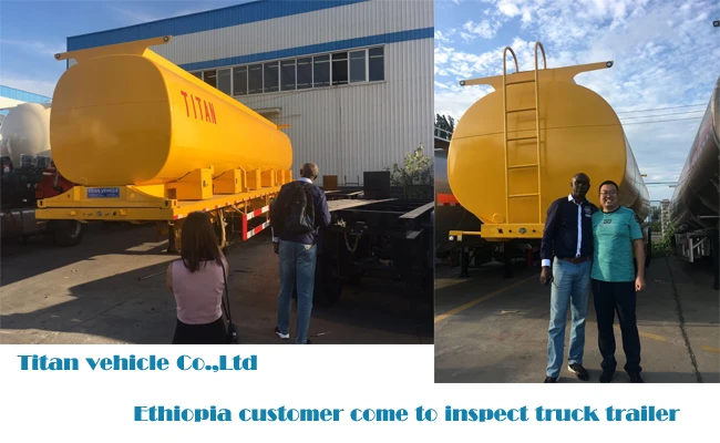 Good price carbon steel 36cbm 36000 l diesel fuel trailer tanker 38000 liters 45,000 liter volume storage trailer water tank 