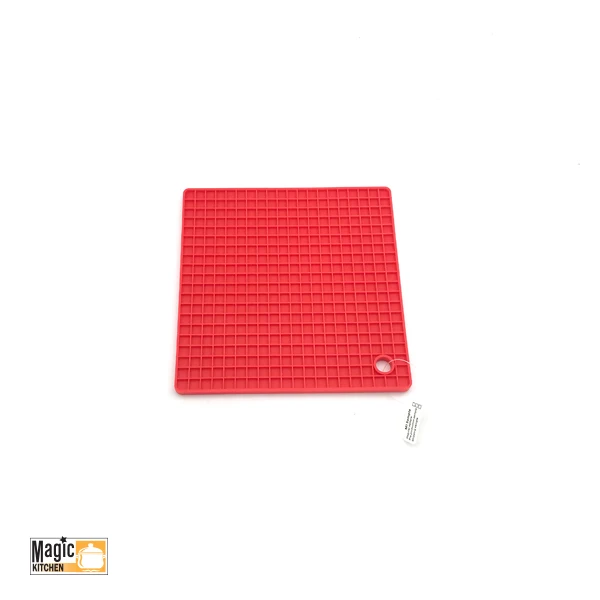 Square Silicone Pot Holders Heat Resistant Non-slip Insulation Durable Flextible Table Hot Pads