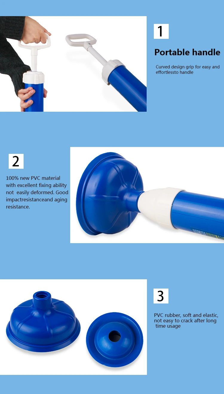 Mr.siga Modern Style Pump Vacuum Rubber Toilet Plunger Air Powered Toilet Plunger Buy Toilet