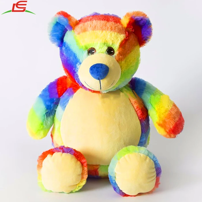 cute rainbow teddy bear