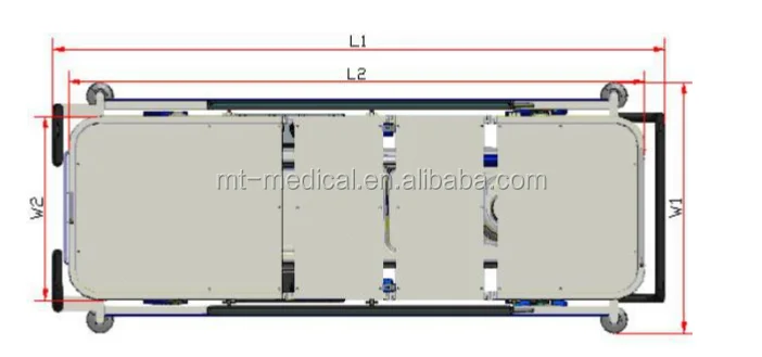 2018 new type popular hydraulic mobile hospital emergency patient stretcher