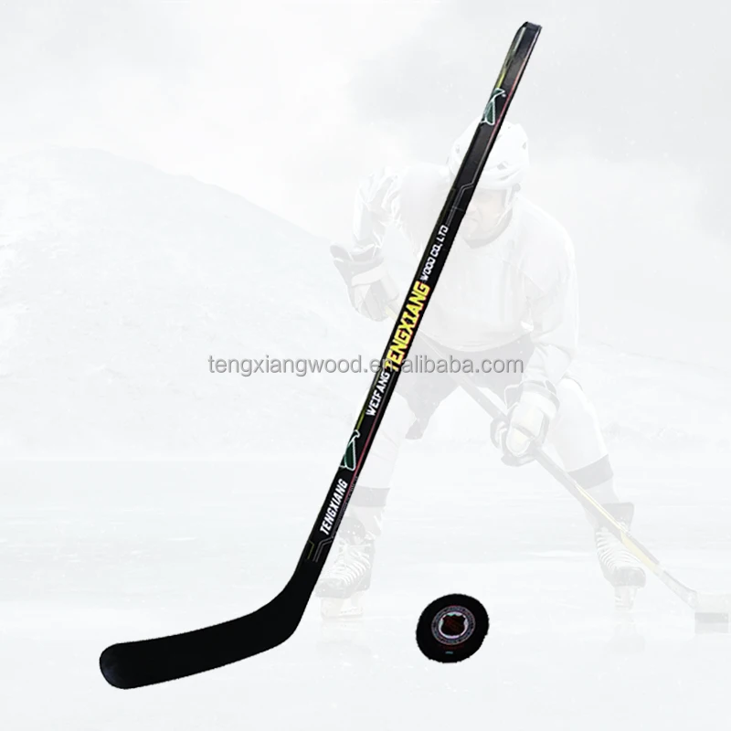 Unprinted Plastic White Mini Hockey Sticks knee hockey