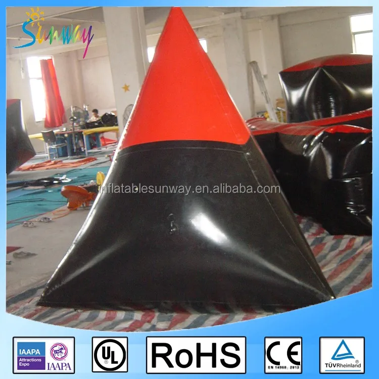 Inflatable Dorito Pyramid Paintball Custom Inflatable Bunker Paintball