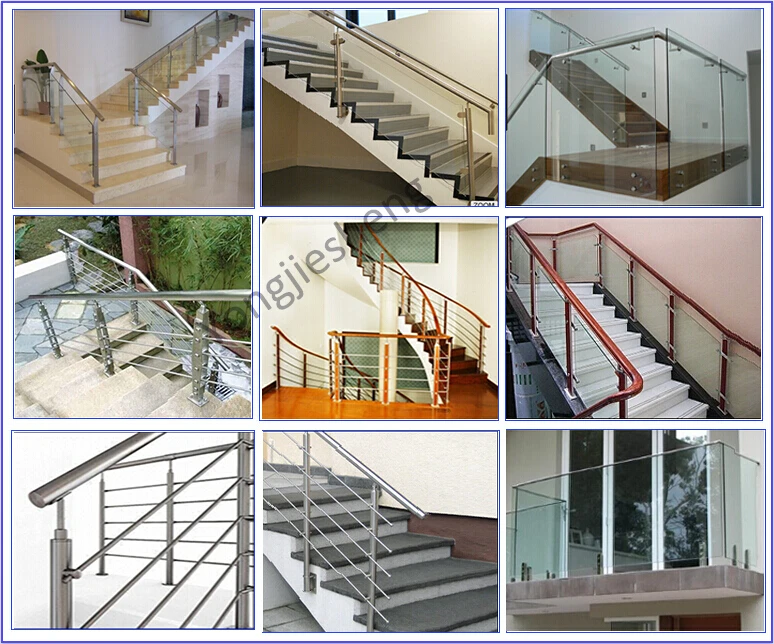 Mall/Company Use variety design stainless steel stair railing post