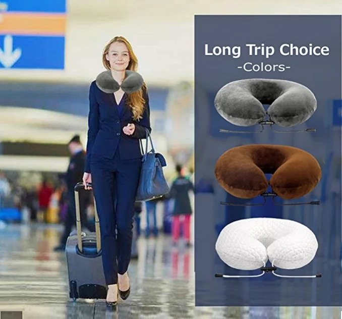 Soft Cotton Natural Latex U Shape Travel Neck Pillow Buy Soft Cotton