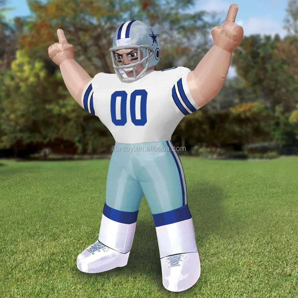 Source Customized Football Player Lawn Figure Nfl Inflatable Bubba