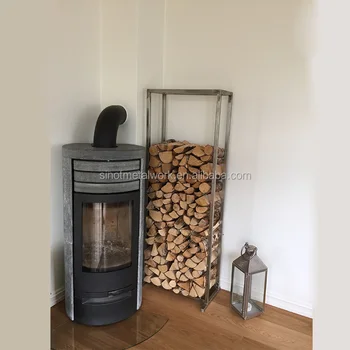 Metal Smart Log Holder Rack Indoor And Outdoor Wrought Iron Firewood Metal Smart Log Holder Rack Indoor And Outdoor Wrought Iron Firewood Steel