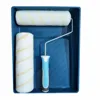 blue plastic 9 inch woven polyester roller paint tray set