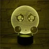 Lovely Expression 3D Emoji Effect LED Night Light Unique Lighting 3D Visualization Visual Color Changing Room Atmosphere Lamp