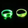 Event&Party Supplies Led Glow Festival Wristband Led Flashing Bracelet With Custom Logo