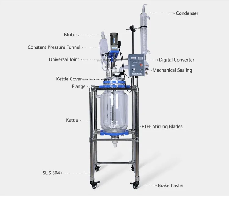 20L Bioreactor Jacketed Glass Reactor.jpg