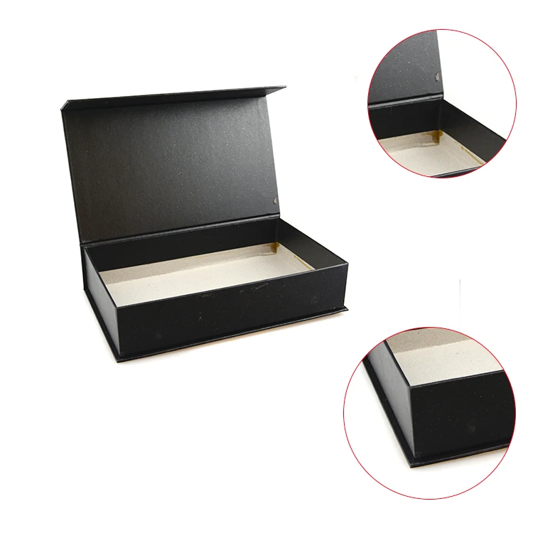Wholesale Cardboard Box Packaging Customized Black Cardboard Paper