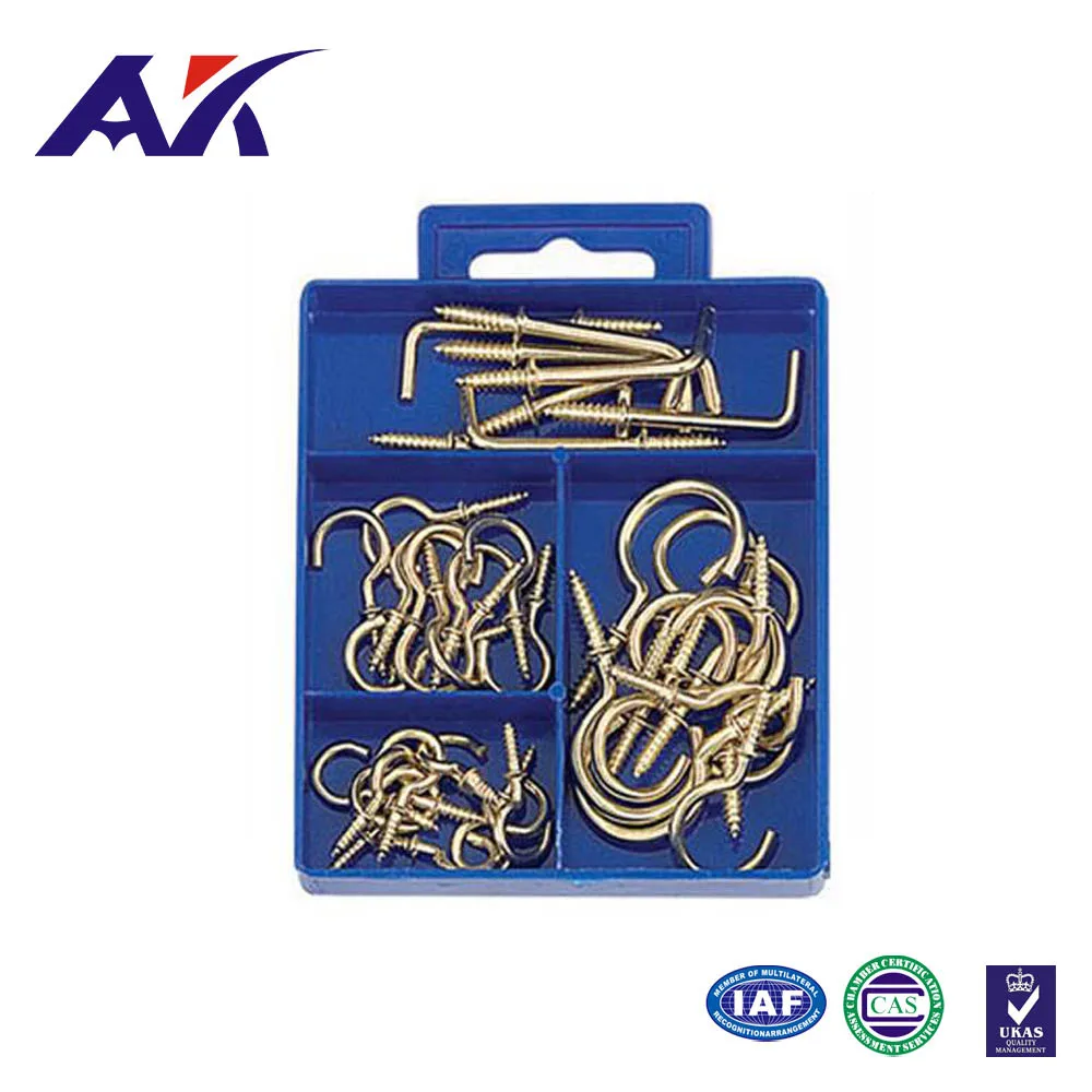 PP round box package iron yellow zinc plated chipboard screws