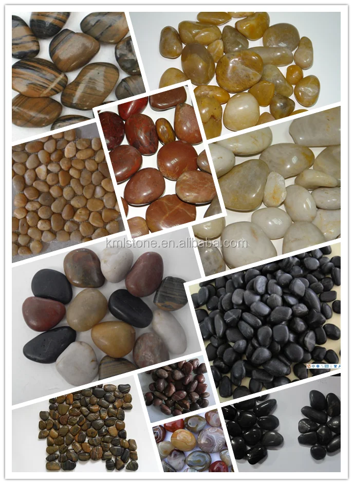 Cobble type pebbles for bathroom pebbles for decoration  