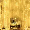 300 LED Safety Light Curtain Window String Light for Christmas Wedding Party Home Garden Bedroom Outdoor Indoor Wall Decorations