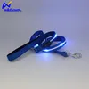 fashional safety flashing led nylon dog collar&leash with lock&custom logo on for sale