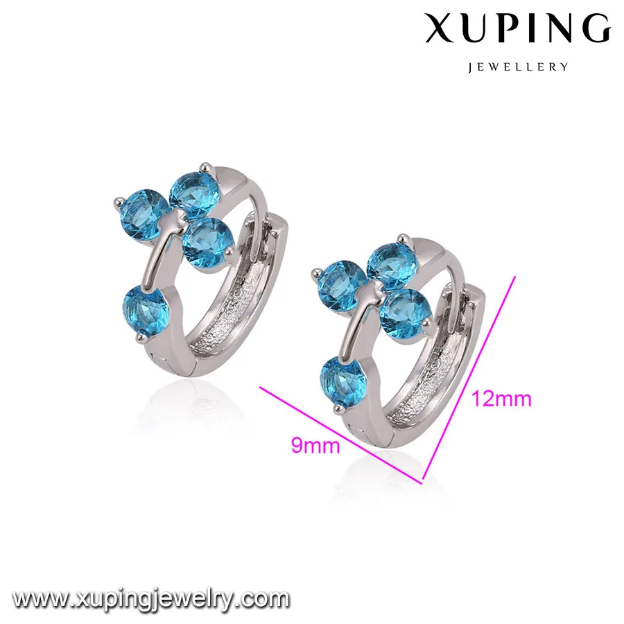 23740 Xuping Channel Earing Earring Diamond Huggies 23740 Xuping Channel Earing Earring Diamond Huggies Post