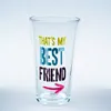 Customized photo and logo amazing glass cup