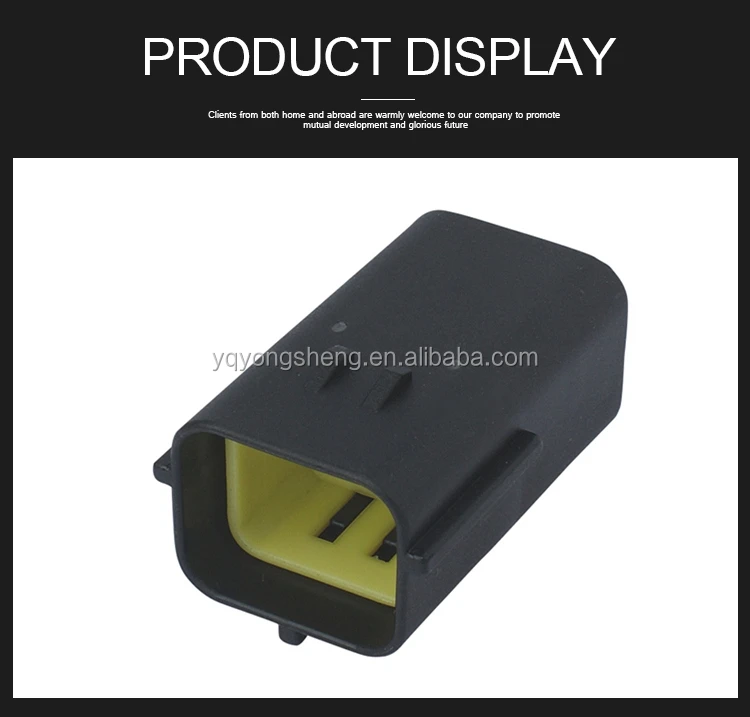 6 Pin Plastic Black Auto Connector 174264-2 For Automotive Application ...