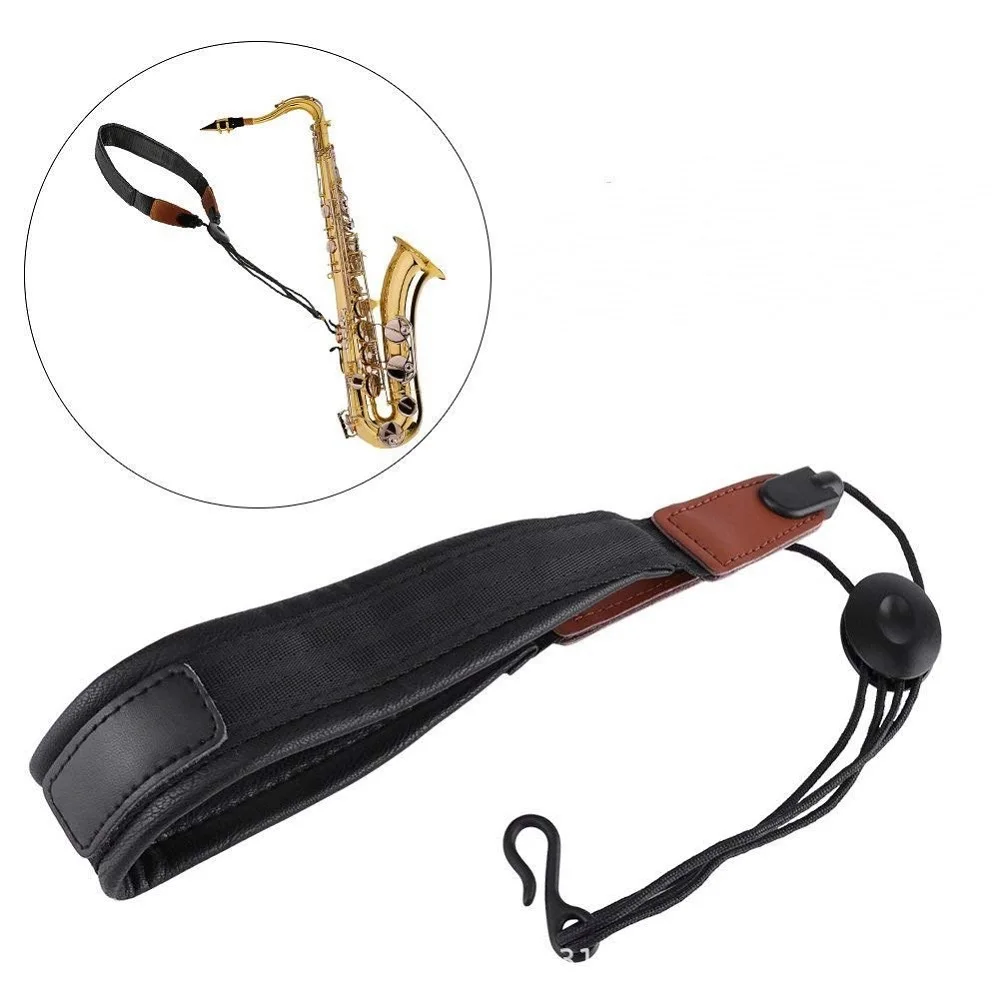 Custom Adjustable Leather Saxophone Neck Strap Buy Saxophone Neck