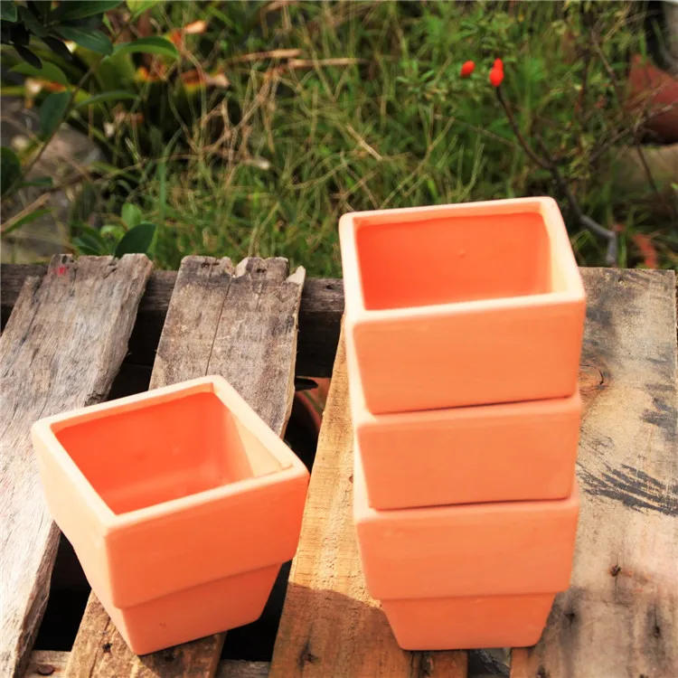 2020 New Product Candle Container Round Bonsai Clay Terracotta Candle