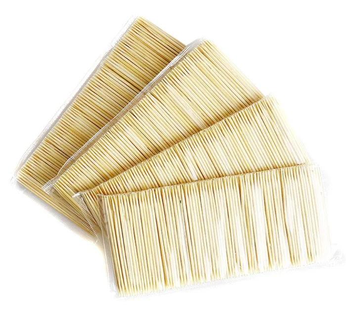 100% Natural Bamboo Or Wooden Double-end Bamboo Toothpicks Toothpick In ...