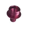 Customized Aluminum CNC Machining Part, CNC Lathe Turning Aluminum Part, Rose Red Anodized Aluminum Diving Supplies Part