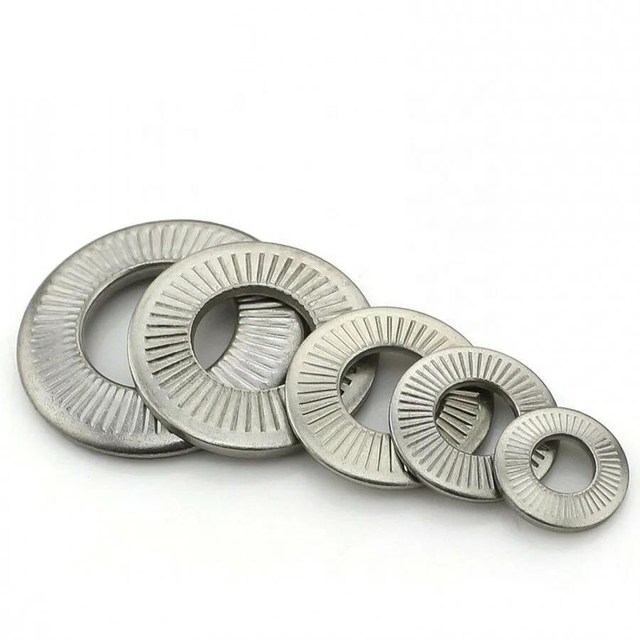 M3-M16 Stainless Steel Knurling Disc Spring Conic Contact Lock Washer ...