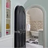 Interior HDF arch style craftsman door for bathroom