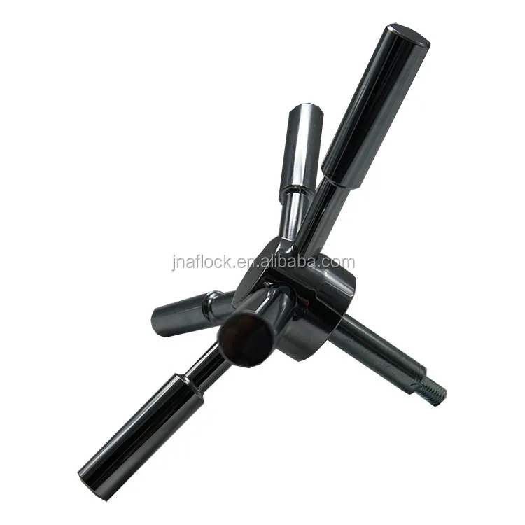 Steel Chrome Plated Safe Handle 5 Spoke For Lagard Combination Lock Gun