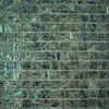 abalone shell mosaic on mesh